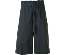 Popeline-Shorts mit Stretchbund