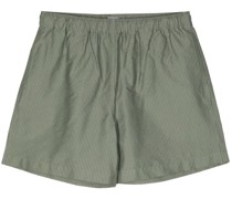 pinstripe cotton-blend shorts