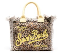 Vanity mix-print beach bag