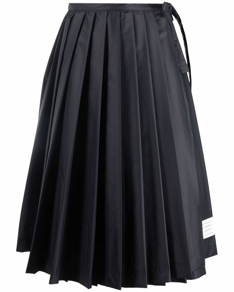 Thom Browne Damen Midirock mit Falten