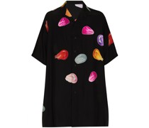 Kurzärmeliges Tear Oversized-Hemd