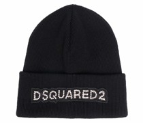 Woll-Beanie mit Logo