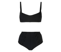 Balconette-Bikini mit hohem Bund