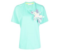 T-Shirt mit Schleifenapplikation