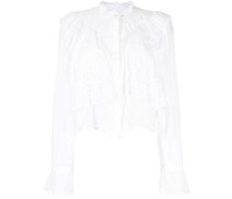 Bluse mit Lochstickerei