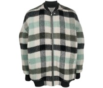 Karierte Jacke mit Reißverschluss