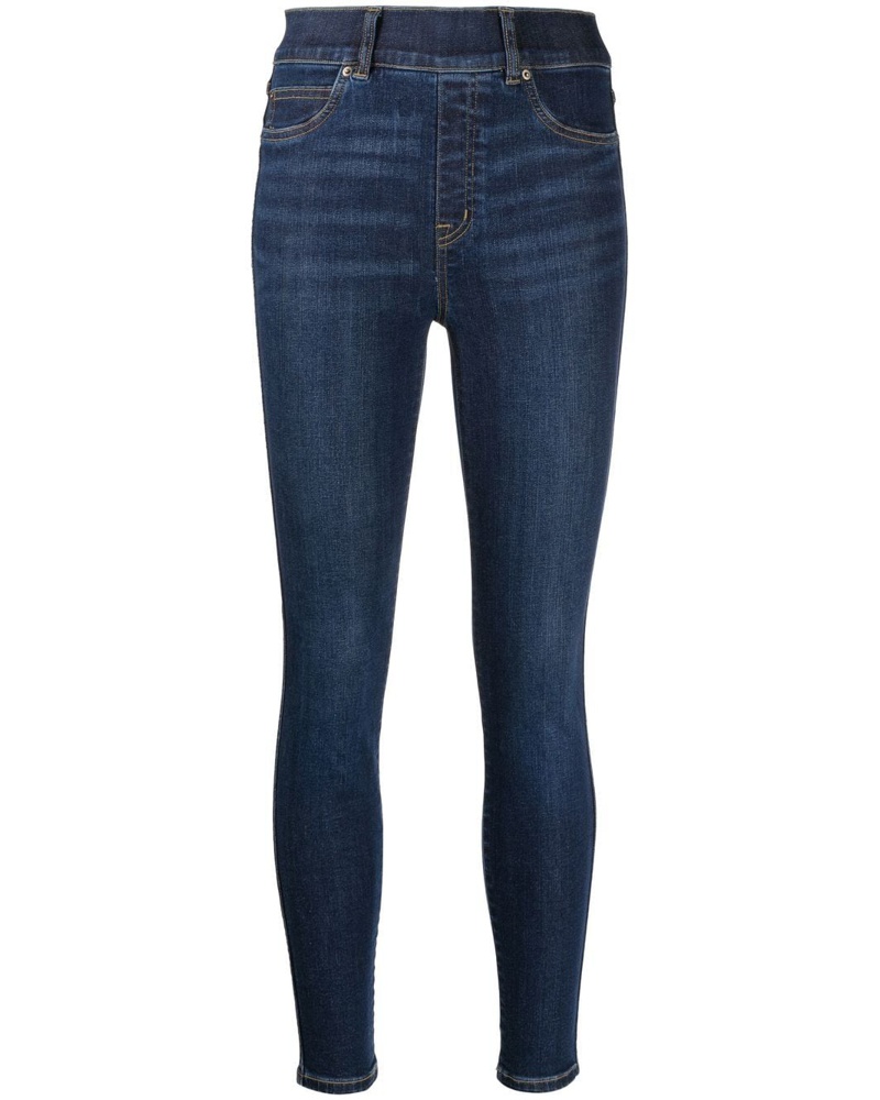 Spanx Damen Skinny-Jeans mit Reißverschlüssen