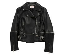 Lederjacke mit Reißverschluss