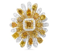 18kt Weißgoldring mit Diamanten