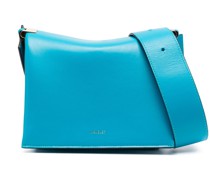 Schultertasche mit Logo-Print