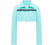 Klassische Cropped-Jacke