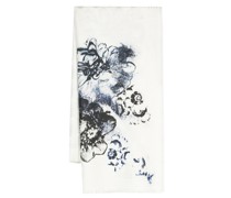 Ausgefranster Schal mit Blumen-Print