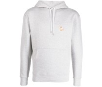Hoodie mit Fuchsstickerei