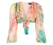 Cropped-Top mit Print
