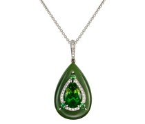 18kt Reveal Weißgoldhalskette mit Anhänger