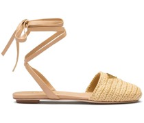 Sandalen mit Logo-Schild