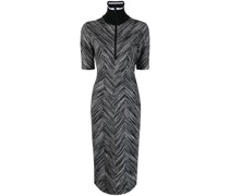 Midikleid mit Zickzackmuster