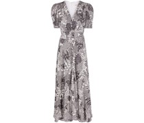 Midikleid mit Blumen-Print