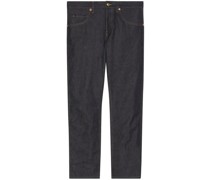 Tapered-Jeans mit Kontrastnaht