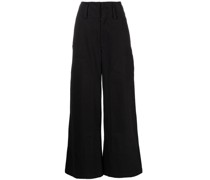 High-Waist-Hose mit weitem Bein