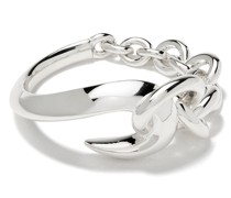 'Hook' Ring mit Kette