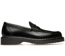 Necko leather penny loafers