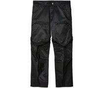 Satinhose mit geradem Bein