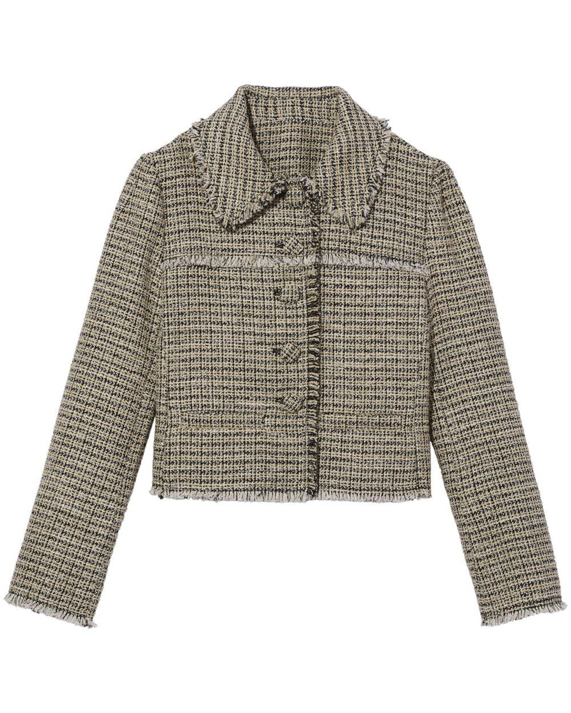Proenza Schouler Damen Cropped-Jacke aus Tweed