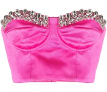 Bustier-Top mit Kristallen