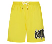 Badeshorts mit Logo-Print