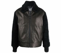 Bomberjacke mit Shearling-Einsatz