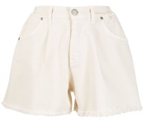 Jeans-Shorts mit ausgefransten Kanten