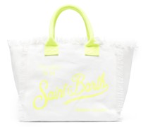 logo-print cotton beach bag