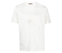 T-Shirt mit Logo-Stickerei