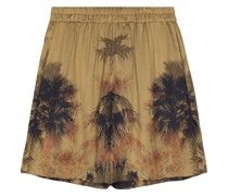 palm tree-print bermuda shorts