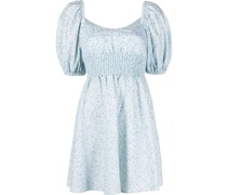 Gesmoktes Paper Daisy Minikleid