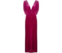 Maxikleid in Samtoptik