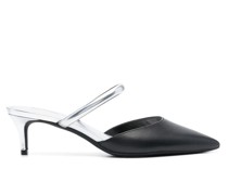 Pumps im Metallic-Look