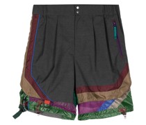 Colour-Block-Shorts im Layering-Look