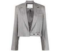 Cropped-Blazer mit Streifen