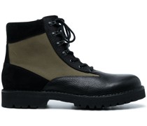 Schnürstiefel mit Kontrasteinsatz