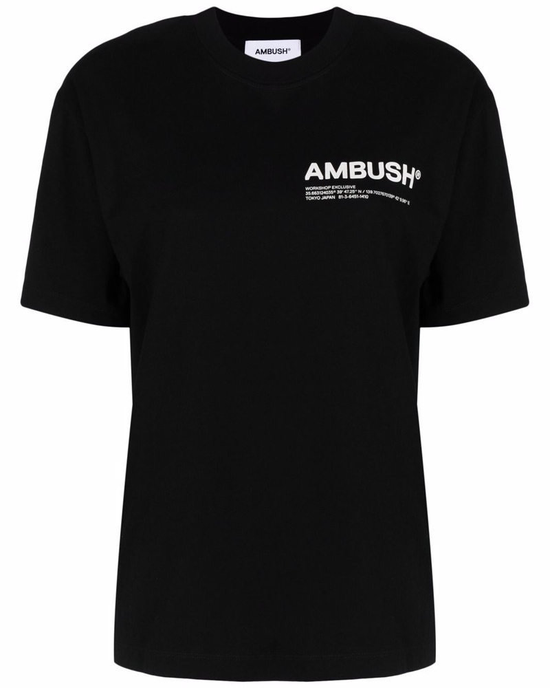 AMBUSH Damen T-Shirt mit Workshop-Logo