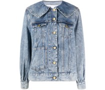 Jeansjacke mit Bubikragen