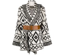 Strickmantel mit Ikat-Muster