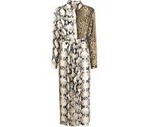 Hemdkleid mit Leoparden-Print
