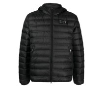 Kapuzenjacke mit Logo-Patch