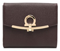 leather logo plaque purse