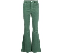 Ausgestellte Hose in Samtoptik