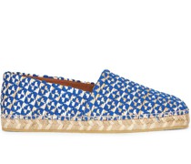 monogram-pattern slip-on espadrilles
