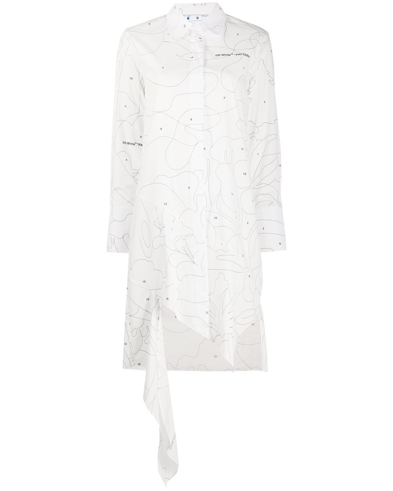 OFF-WHITE Damen 'Puzzle' Hemdkleid